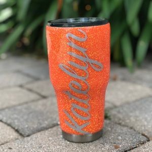 Custom Glittered Tumbler Cups